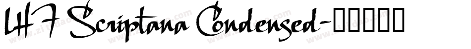 LHF Scriptana Condensed字体转换
